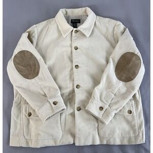 VTG Lauren Ralph Lauren 2XL Jacket Corduroy Plaid Lined Leather Elbow Patches